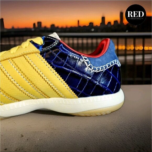 Adidas Wales Bonner Originals MN Samba Gold Navy IH8407 - Men's Size 10 - Picture 14 of 16
